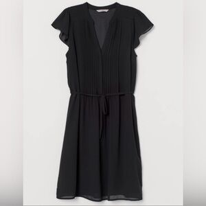 Old Navy Black Pintuck Front Slip Dress